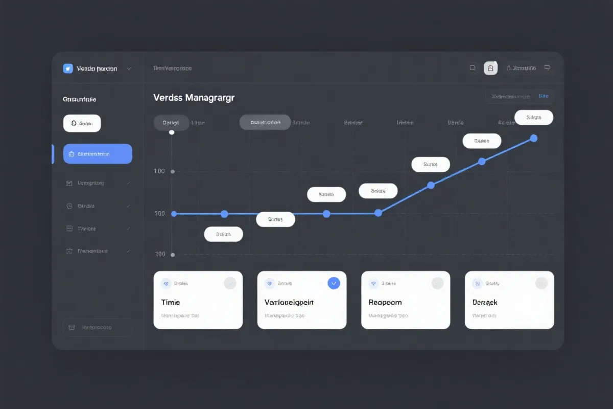 时间线与版本管理界面，信息卡片布局与中立配色